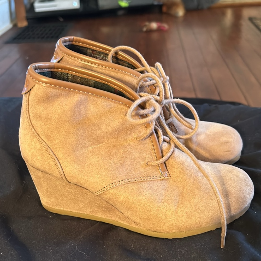 Tan Mad Love booties